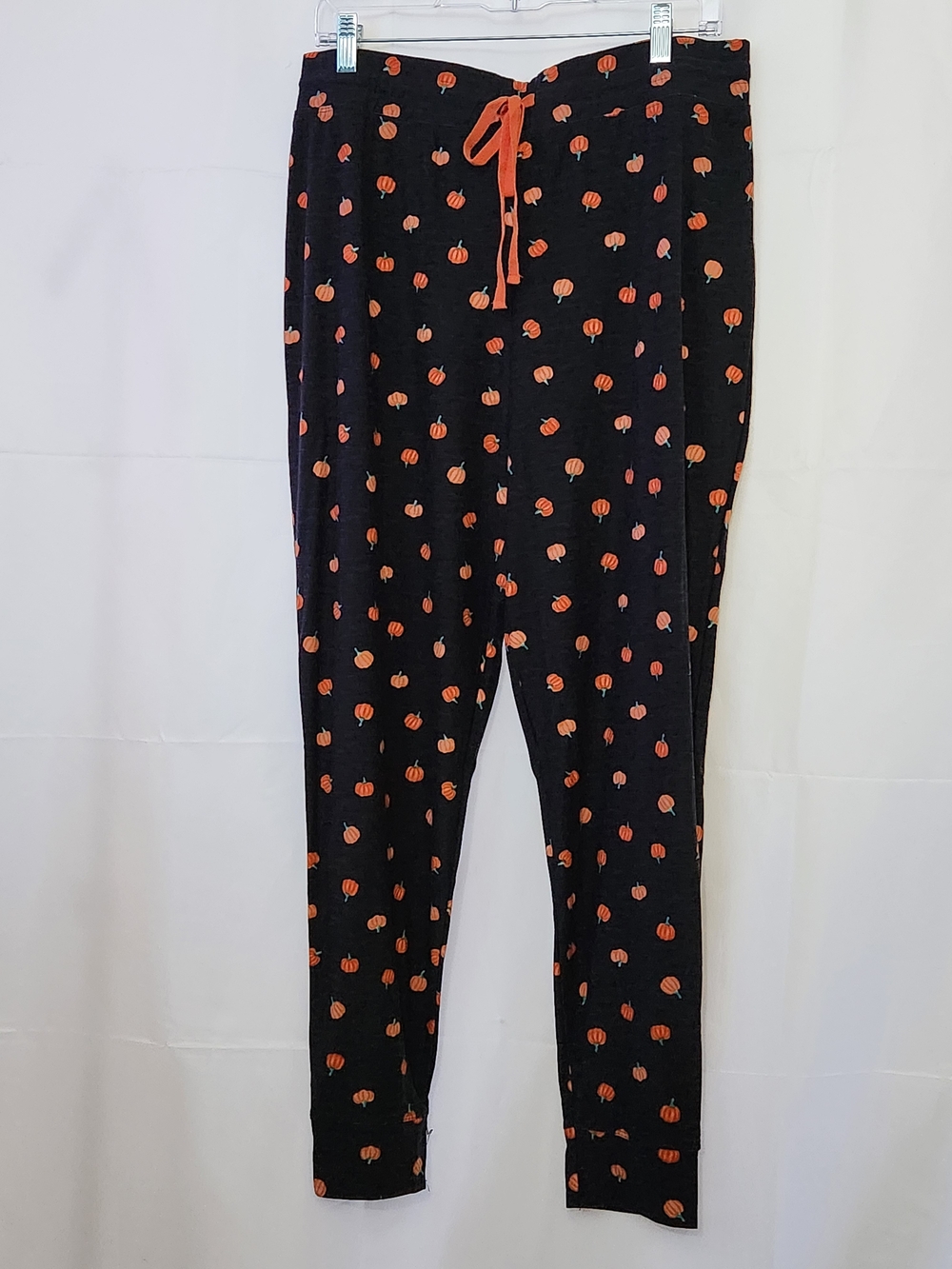 Black Pumpkin-Print Women's Lounge Pants Halloween